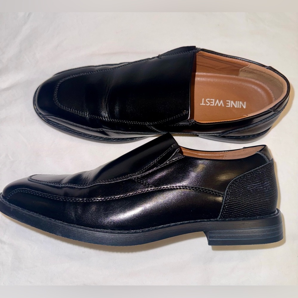 Nine West Black Men's Slip-On Loafers Size 10